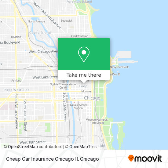 Cheap Car Insurance Chicago Il map