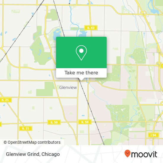 Mapa de Glenview Grind