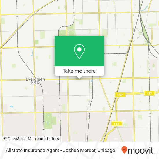 Allstate Insurance Agent - Joshua Mercer map