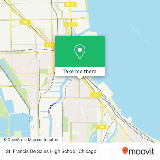 Mapa de St. Francis De Sales High School