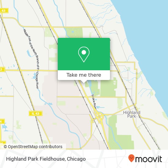 Mapa de Highland Park Fieldhouse