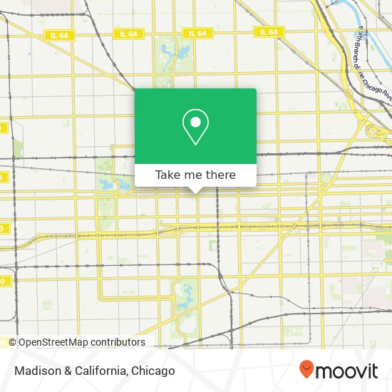 Mapa de Madison & California