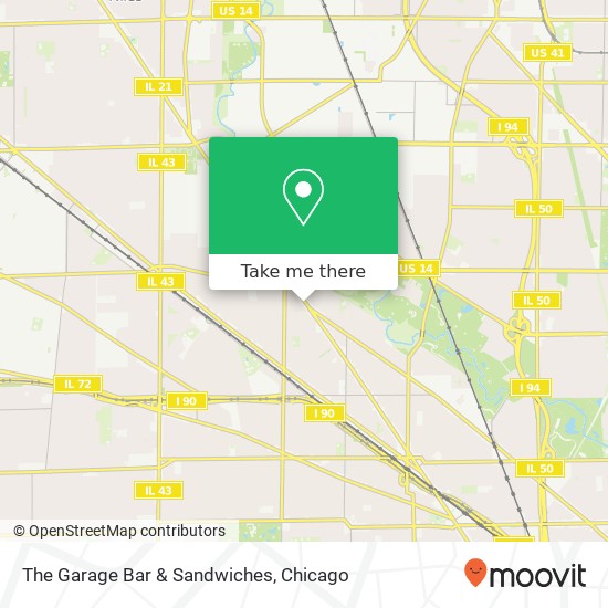 Mapa de The Garage Bar & Sandwiches