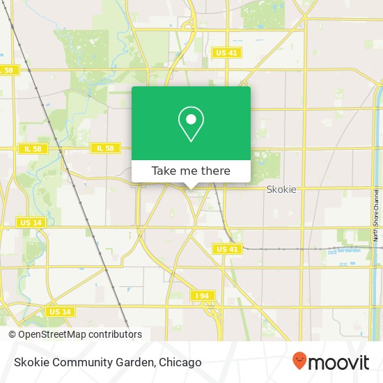 Mapa de Skokie Community Garden