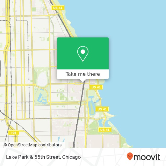 Lake Park & 55th Street map