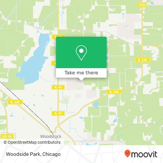 Woodside Park map