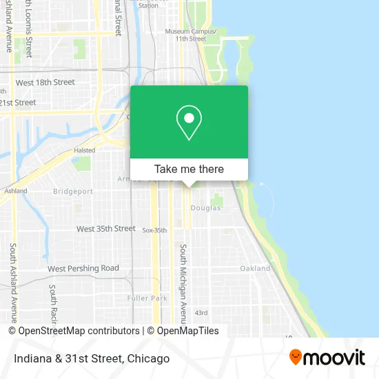 Indiana & 31st Street map