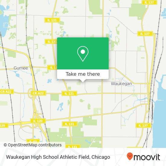 Mapa de Waukegan High School Athletic Field