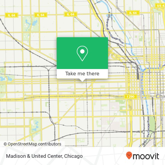 Madison & United Center map