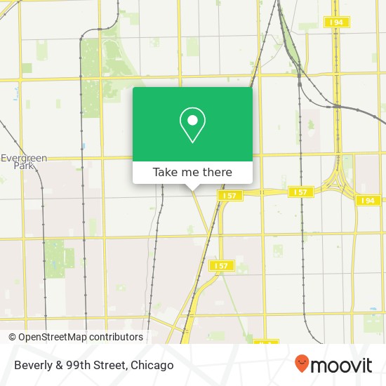 Beverly & 99th Street map