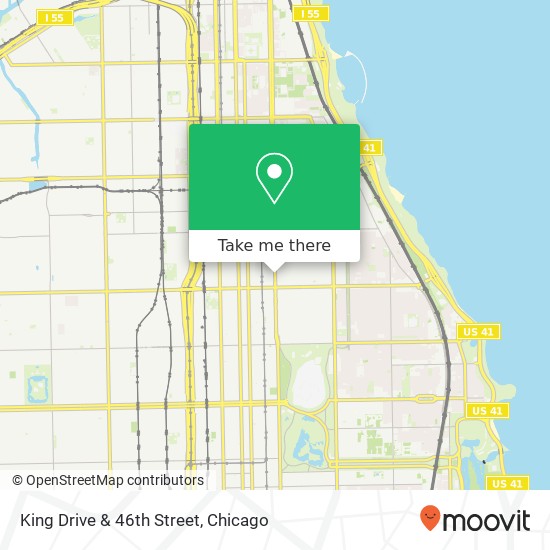 King Drive & 46th Street map