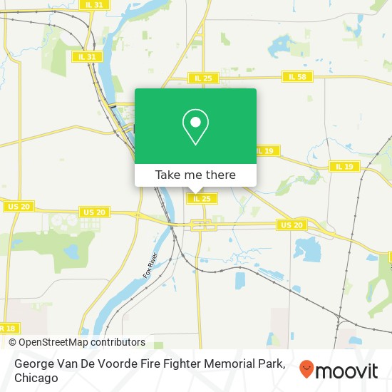 George Van De Voorde Fire Fighter Memorial Park map