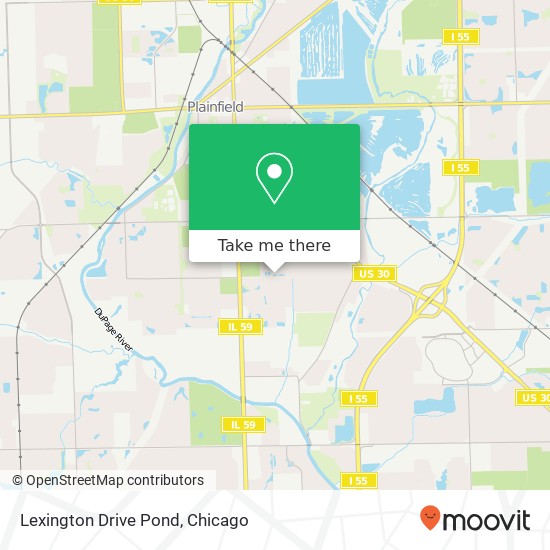 Mapa de Lexington Drive Pond