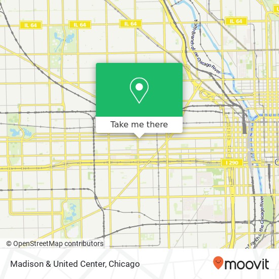 Madison & United Center map