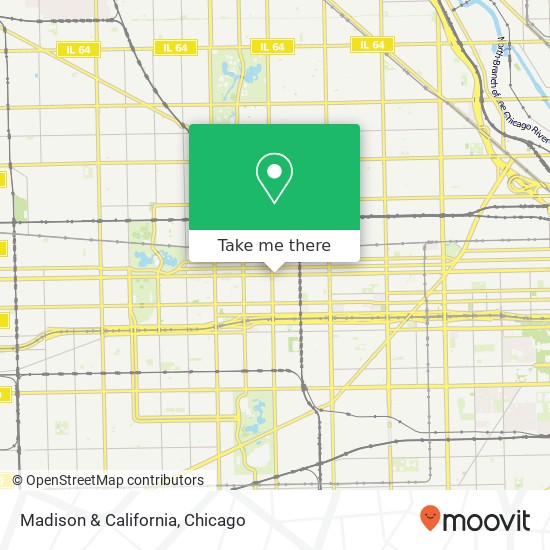 Mapa de Madison & California