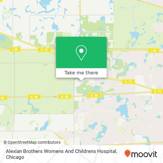 Mapa de Alexian Brothers Womens And Childrens Hospital