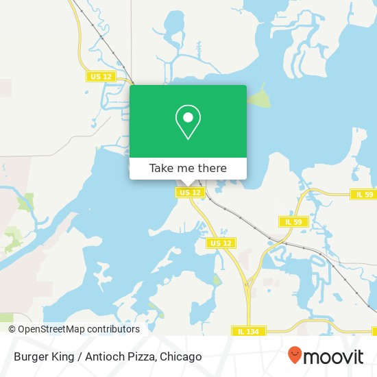 Burger King / Antioch Pizza map