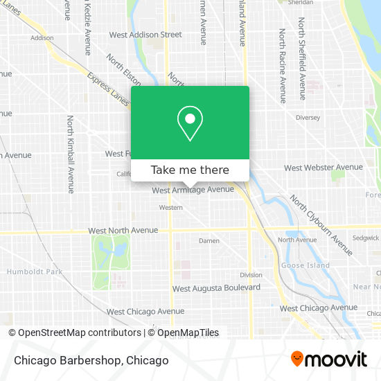 Chicago Barbershop map