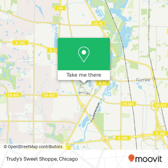 Mapa de Trudy's Sweet Shoppe