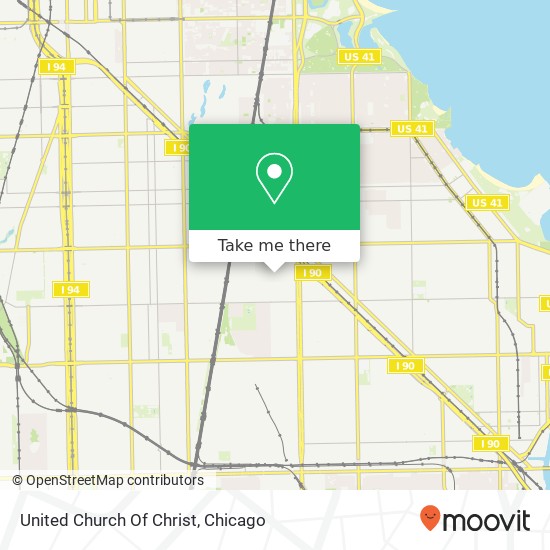 United Church Of Christ map