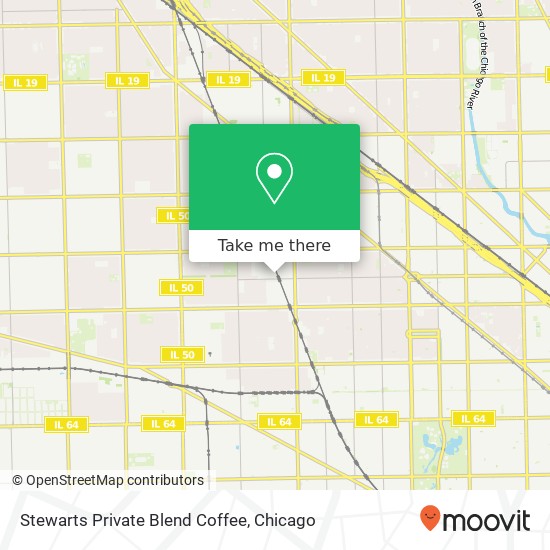 Mapa de Stewarts Private Blend Coffee