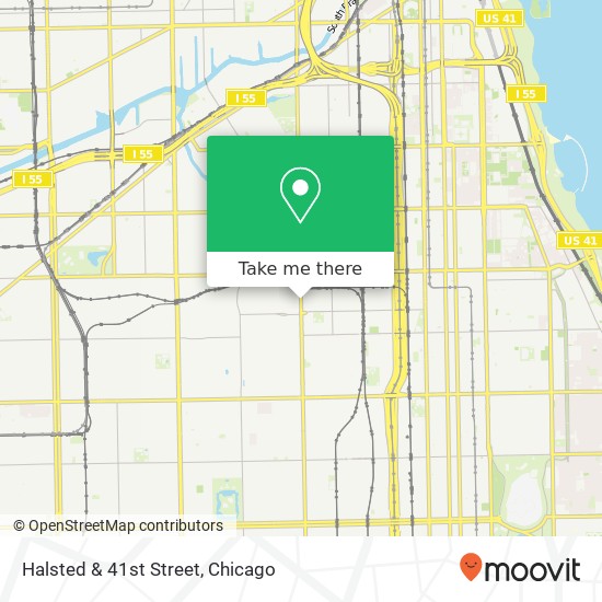 Halsted & 41st Street map