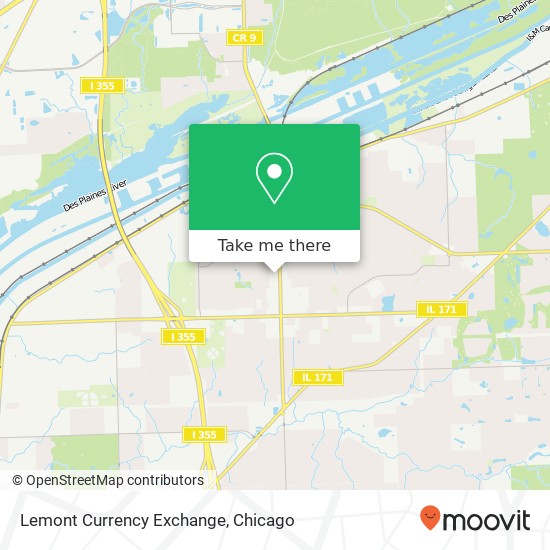 Mapa de Lemont Currency Exchange