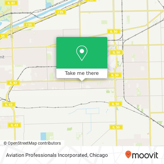 Aviation Professionals Incorporated map