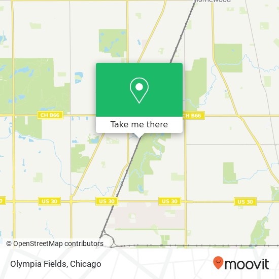Olympia Fields map