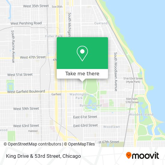 King Drive & 53rd Street map