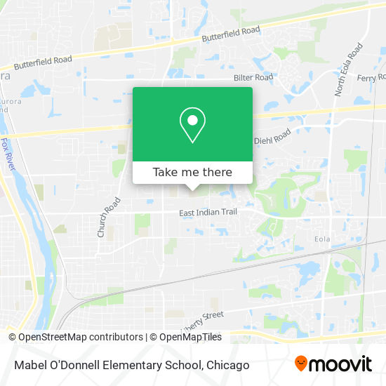 Mabel O'Donnell Elementary School map
