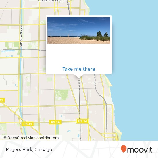 Rogers Park map