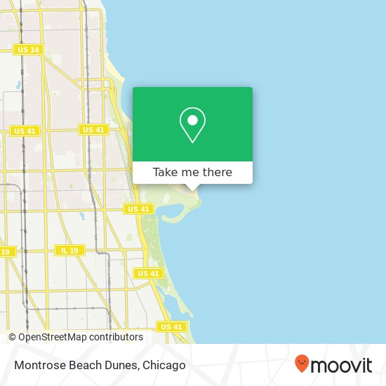 Montrose Beach Dunes map