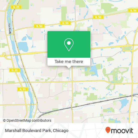 Mapa de Marshall Boulevard Park