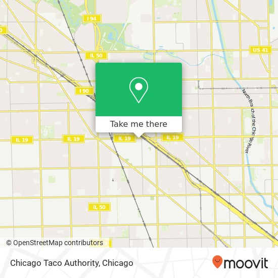 Mapa de Chicago Taco Authority