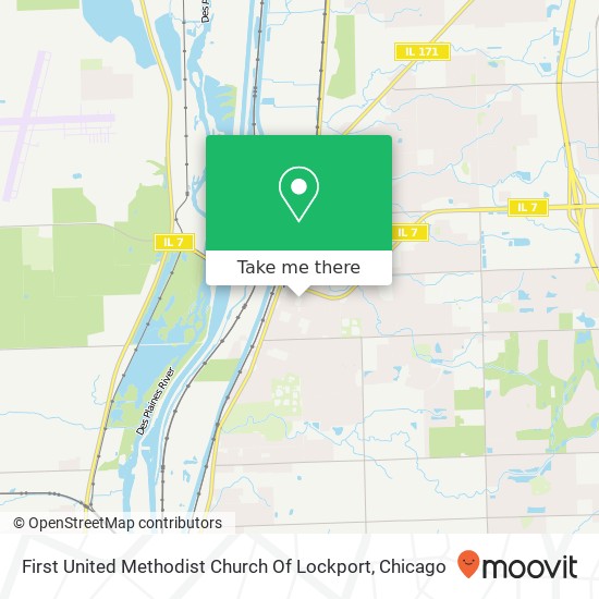 First United Methodist Church Of Lockport map