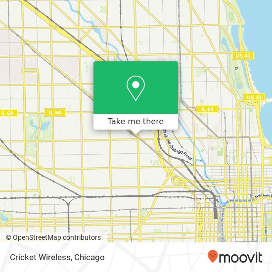 Mapa de Cricket Wireless