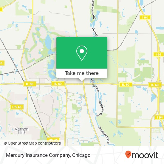 Mapa de Mercury Insurance Company