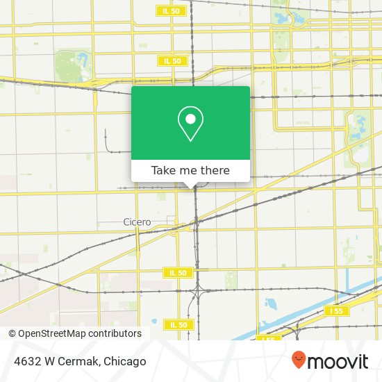 4632 W Cermak map