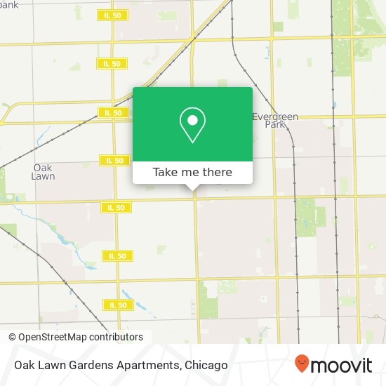 Mapa de Oak Lawn Gardens Apartments