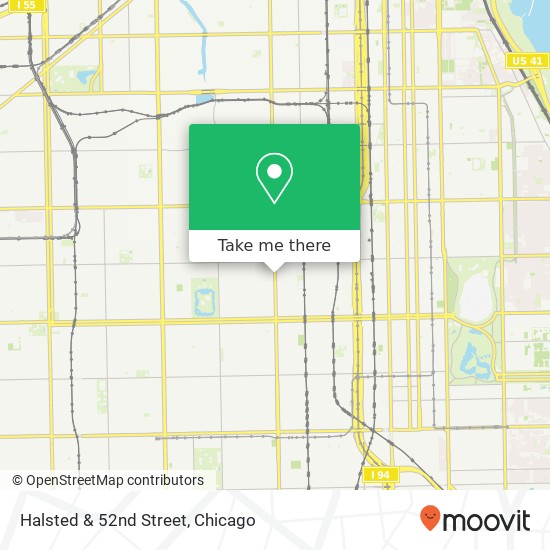 Halsted & 52nd Street map