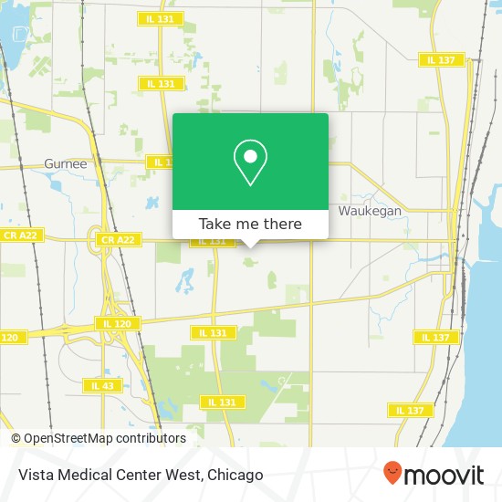 Vista Medical Center West map