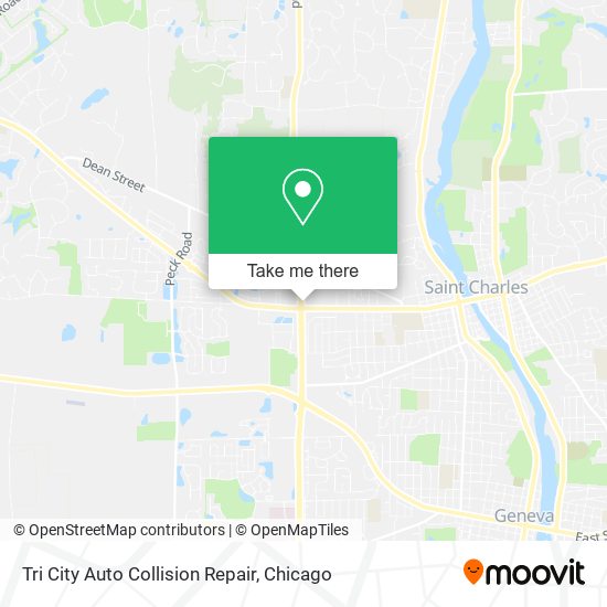 Tri City Auto Collision Repair map