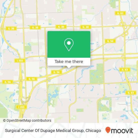 Mapa de Surgical Center Of Dupage Medical Group