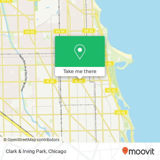 Clark & Irving Park map