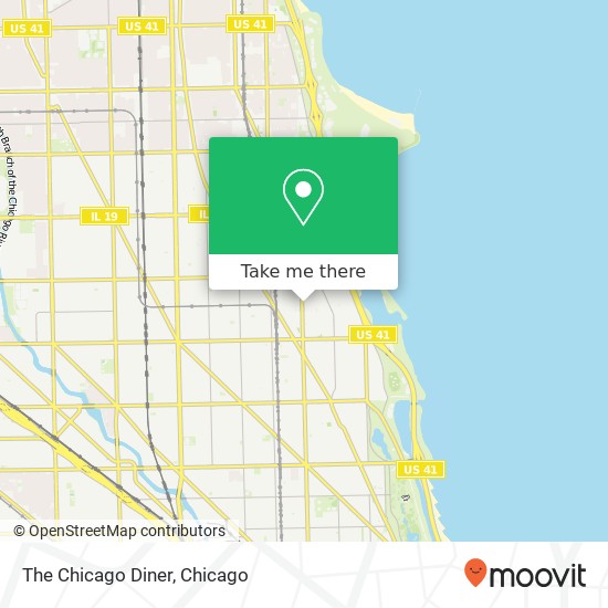 The Chicago Diner map