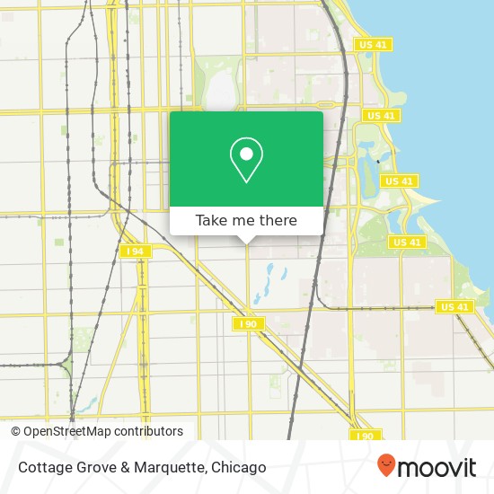 Cottage Grove & Marquette map