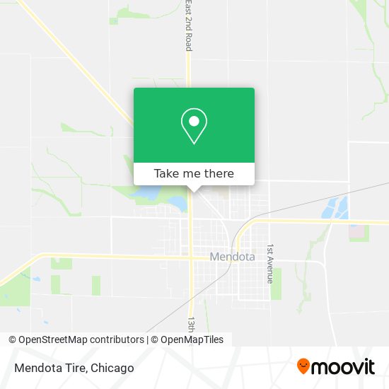 Mapa de Mendota Tire