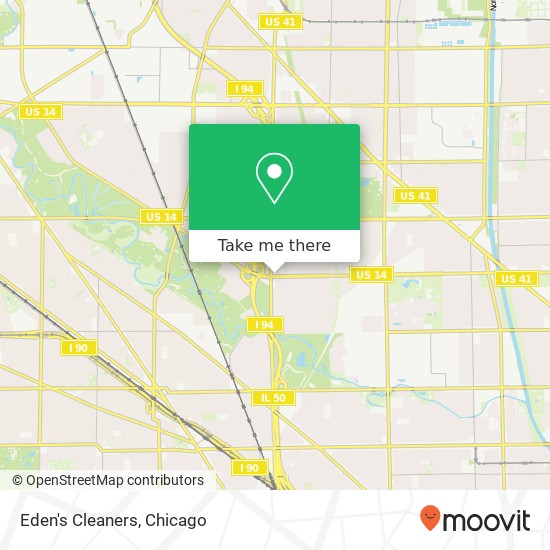 Eden's Cleaners map