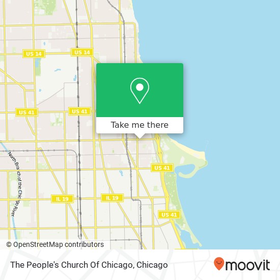 Mapa de The People's Church Of Chicago